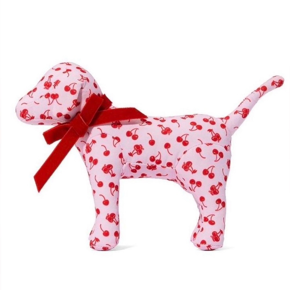 PINK Victoria's Secret Cherry Pattern Dog Toy